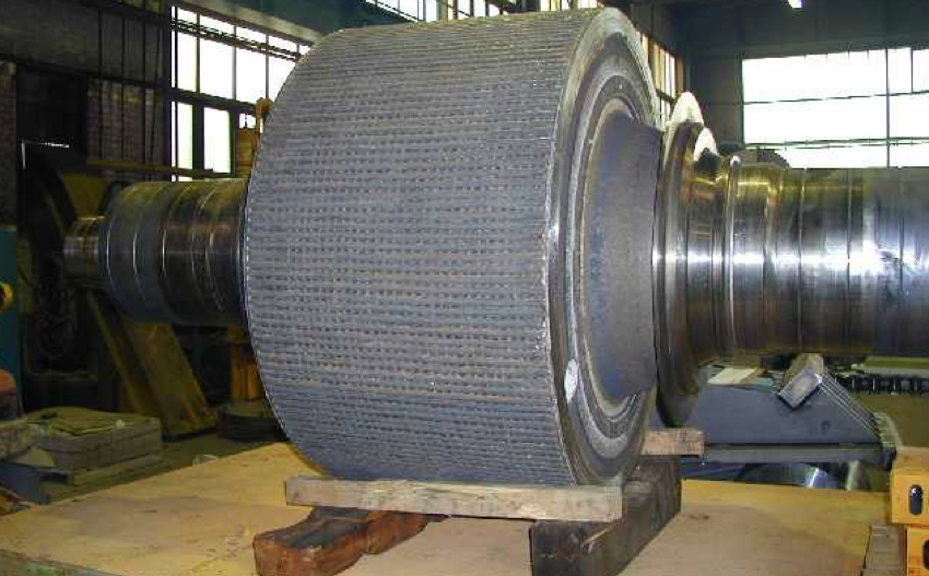 roller press wearfacing