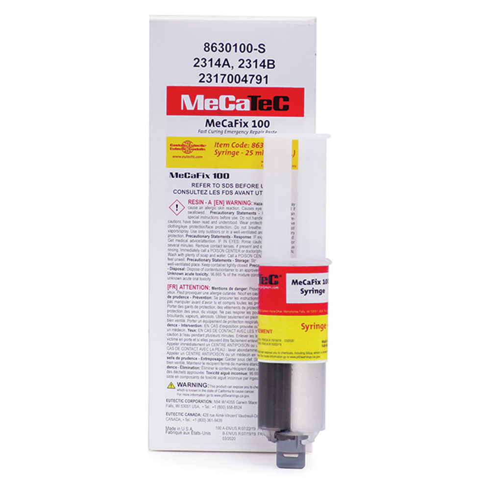 A fast curing, twopart epoxy for use on metallic and nonmetallic