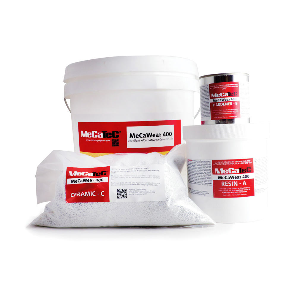 Trowel grade, ceramic polymer coating containing high