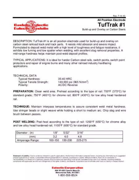 Eutectic® TufTrak 1