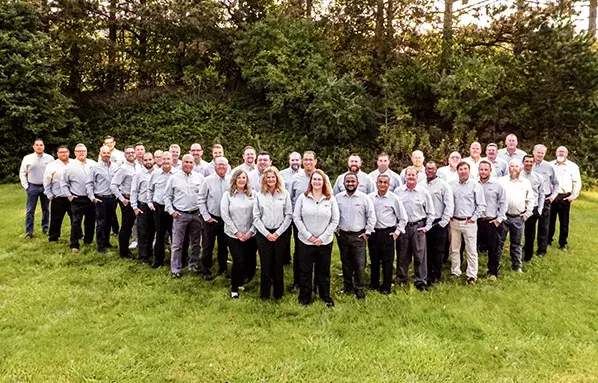 group picture of Castolin Eutectic employees from different countries gathered at a sales conference