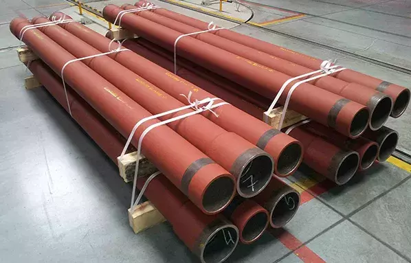 CastoTube engineered weld cladded pipes ready to be shipped to provide a turnkey backfill solution
